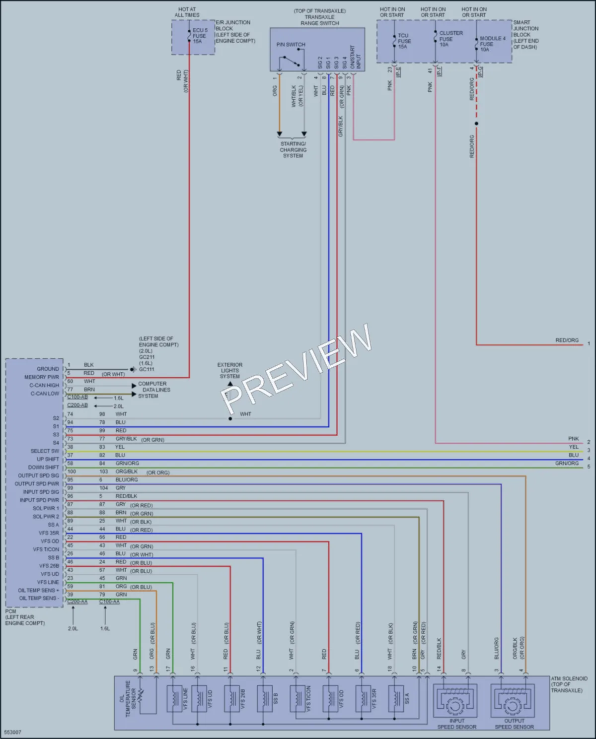 2017 Kia Soul Transmission wiring diagram preview
