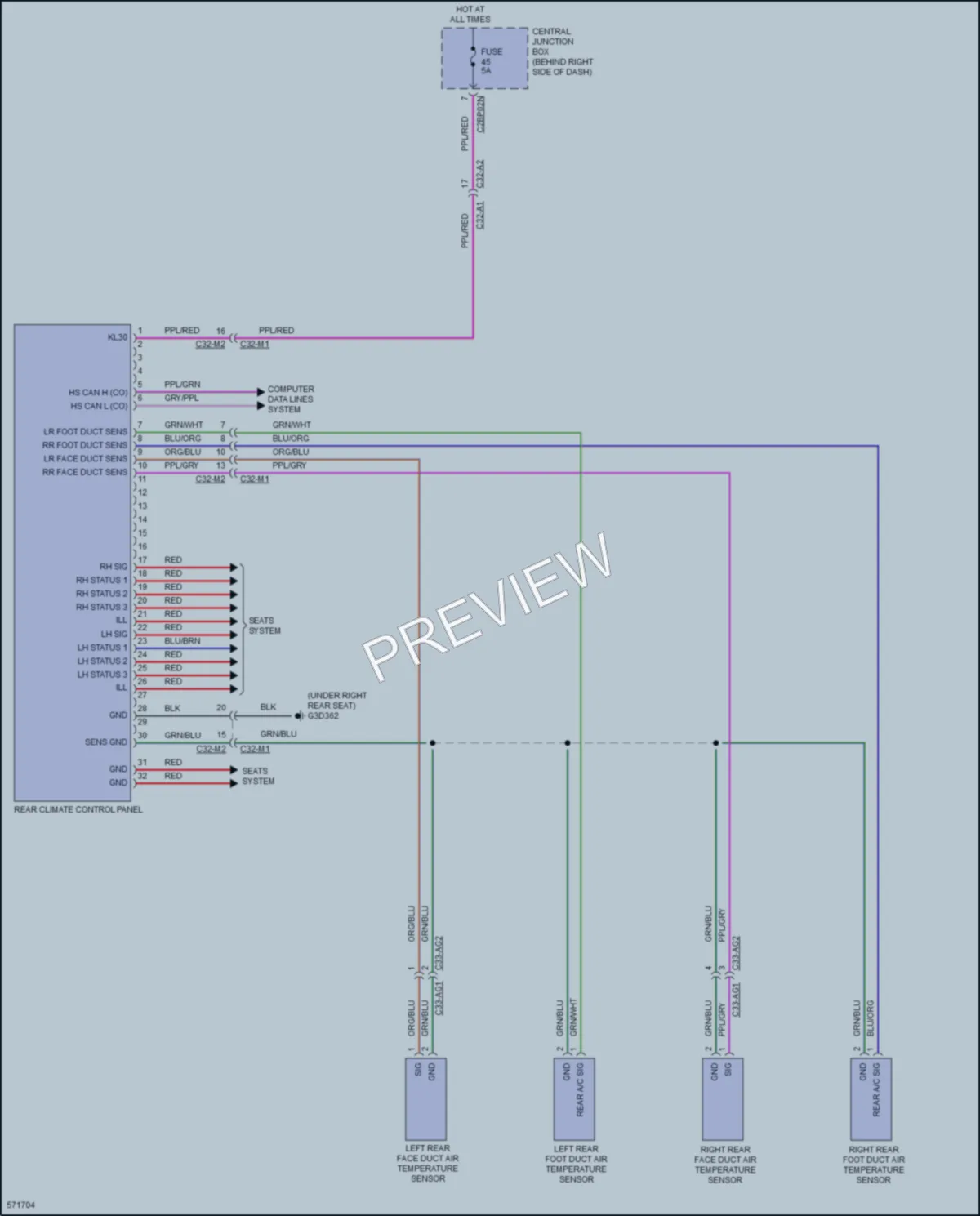 2017 LandRover Discovery Air Conditioning wiring diagram preview