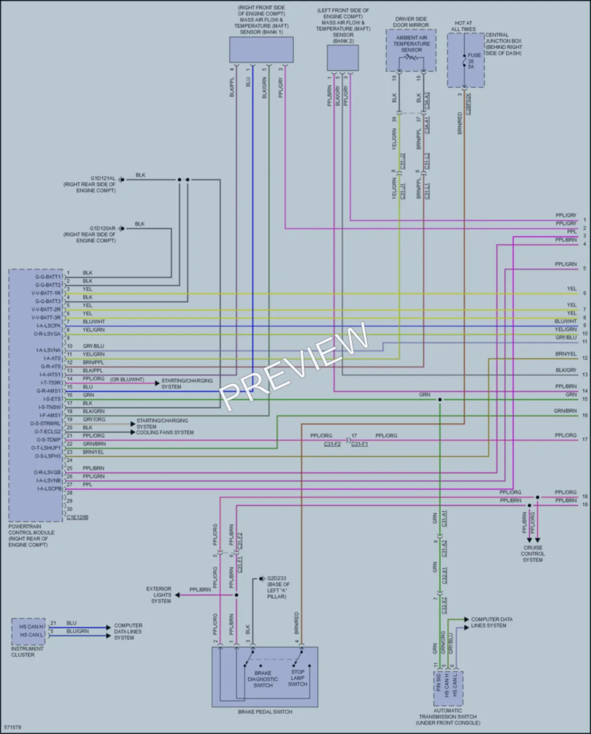 2017 LandRover Discovery Engine Performance wiring diagram preview