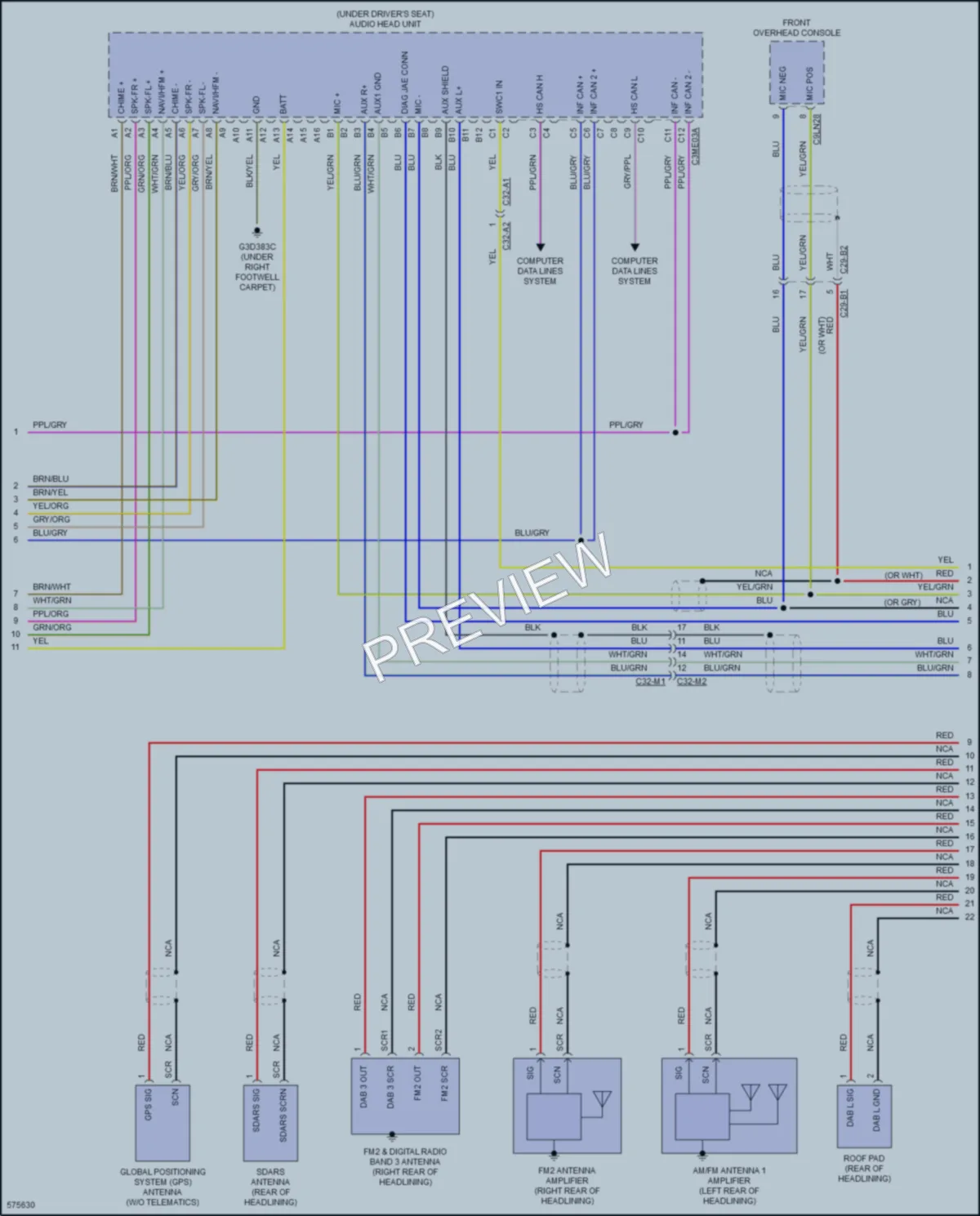 2017 LandRover Discovery Navigation wiring diagram preview