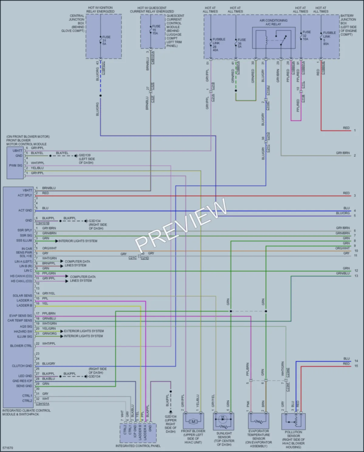 2017 LandRover DiscoverySport Air Conditioning wiring diagram preview