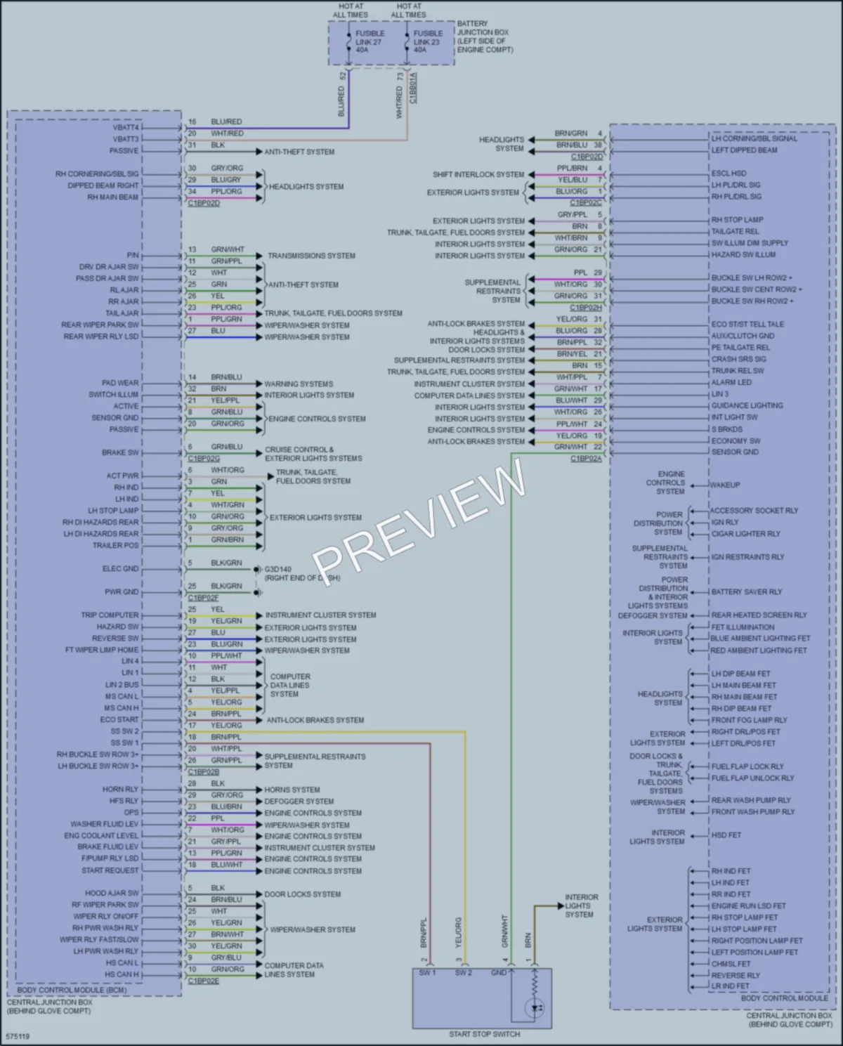 2017 LandRover DiscoverySport Body Control Modules wiring diagram preview
