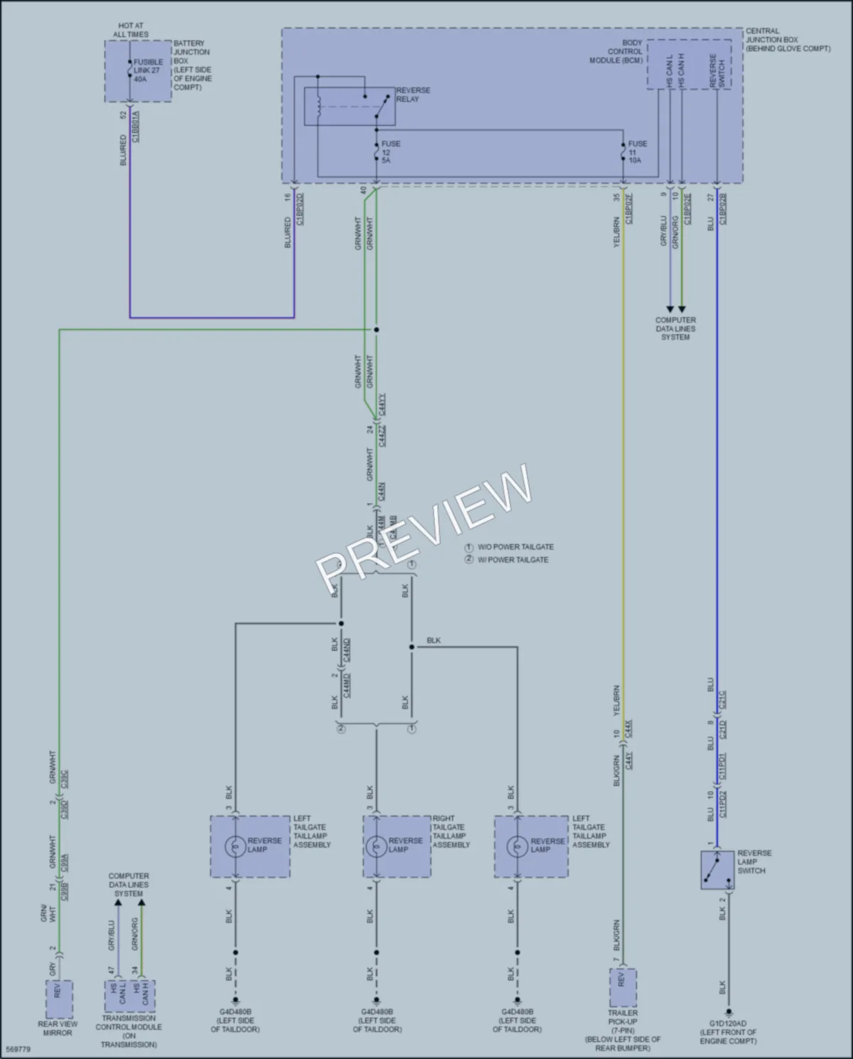 2017 LandRover DiscoverySport Exterior Lights wiring diagram preview