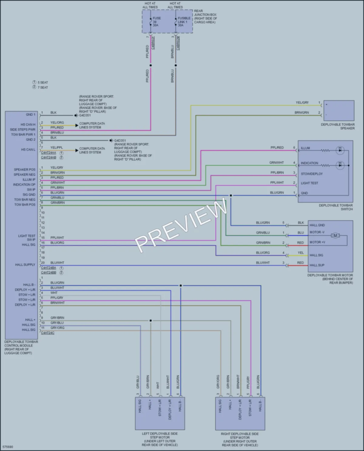 2017 LandRover RangeRover Active Bodyworks wiring diagram preview