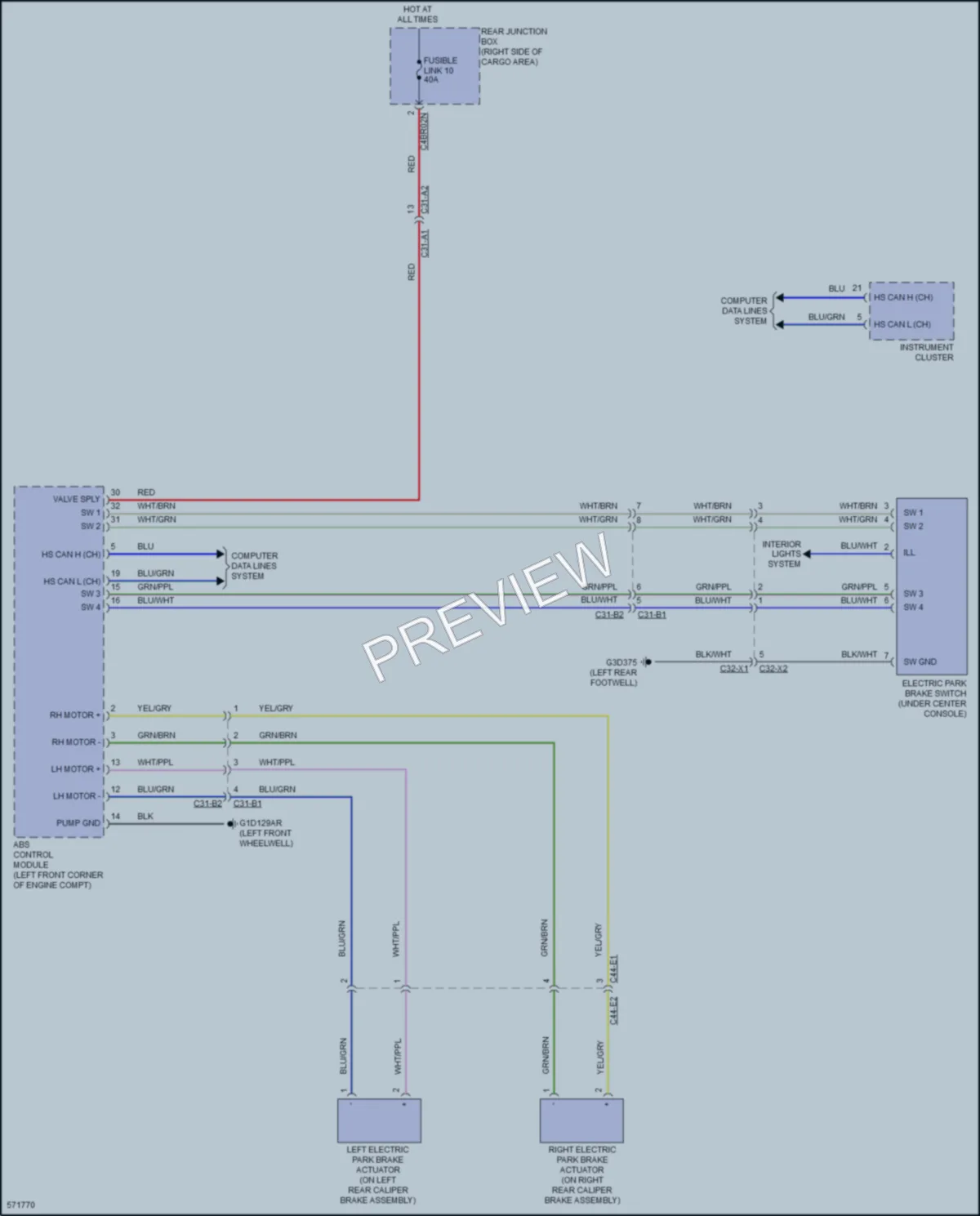 2017 LandRover RangeRover Shift Interlock wiring diagram preview