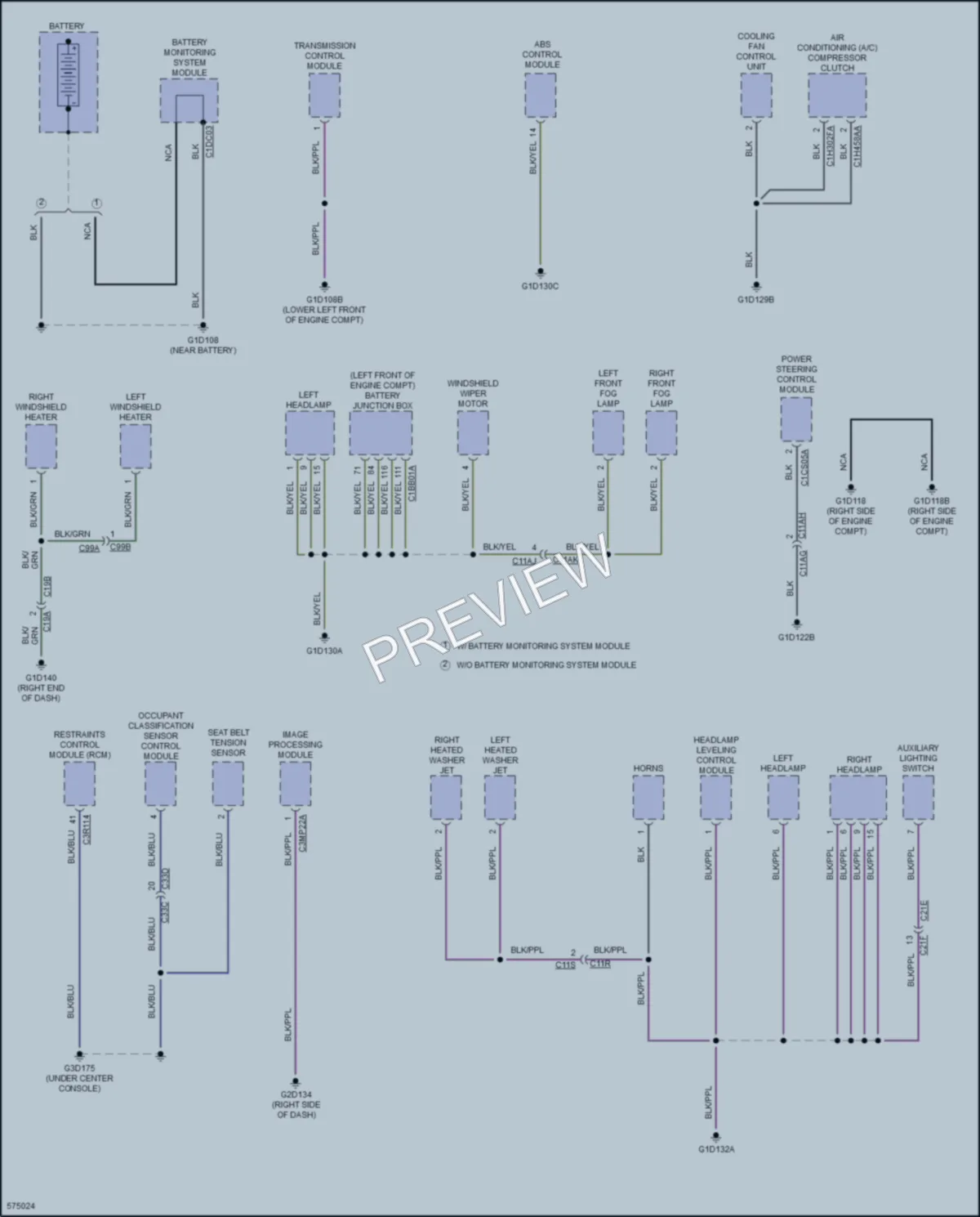 2017 LandRover RangeRoverEvoque Ground Distribution wiring diagram preview