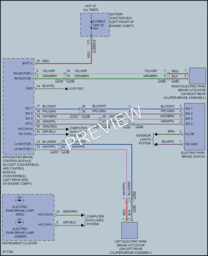 2017 LandRover RangeRoverEvoque Shift Interlock wiring diagram preview