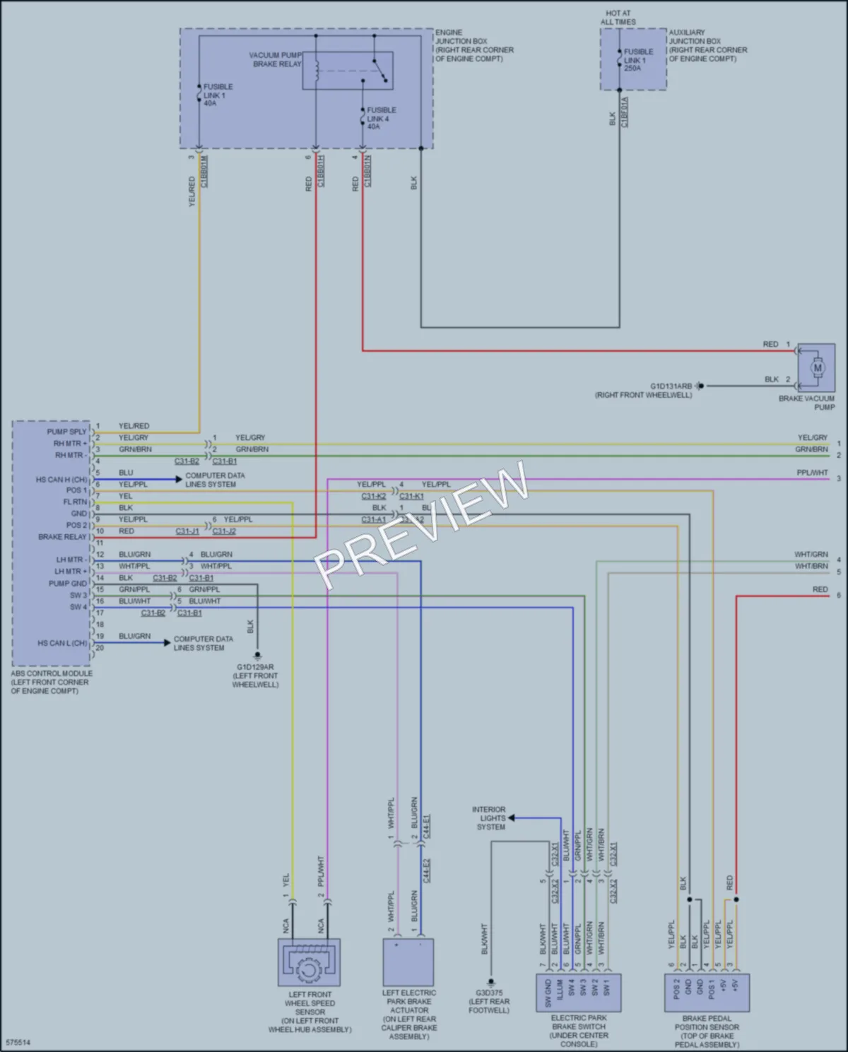 2017 LandRover RangeRoverSport Anti Lock Brakes wiring diagram preview