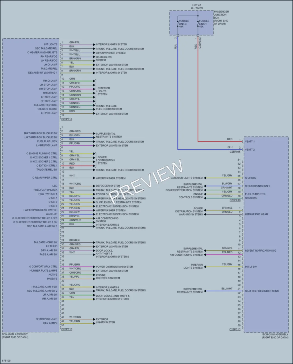 2017 LandRover RangeRoverSport Body Control Modules wiring diagram preview
