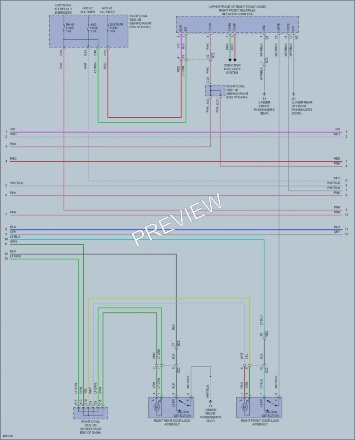 2017 Lexus GS350 Anti Theft wiring diagram preview