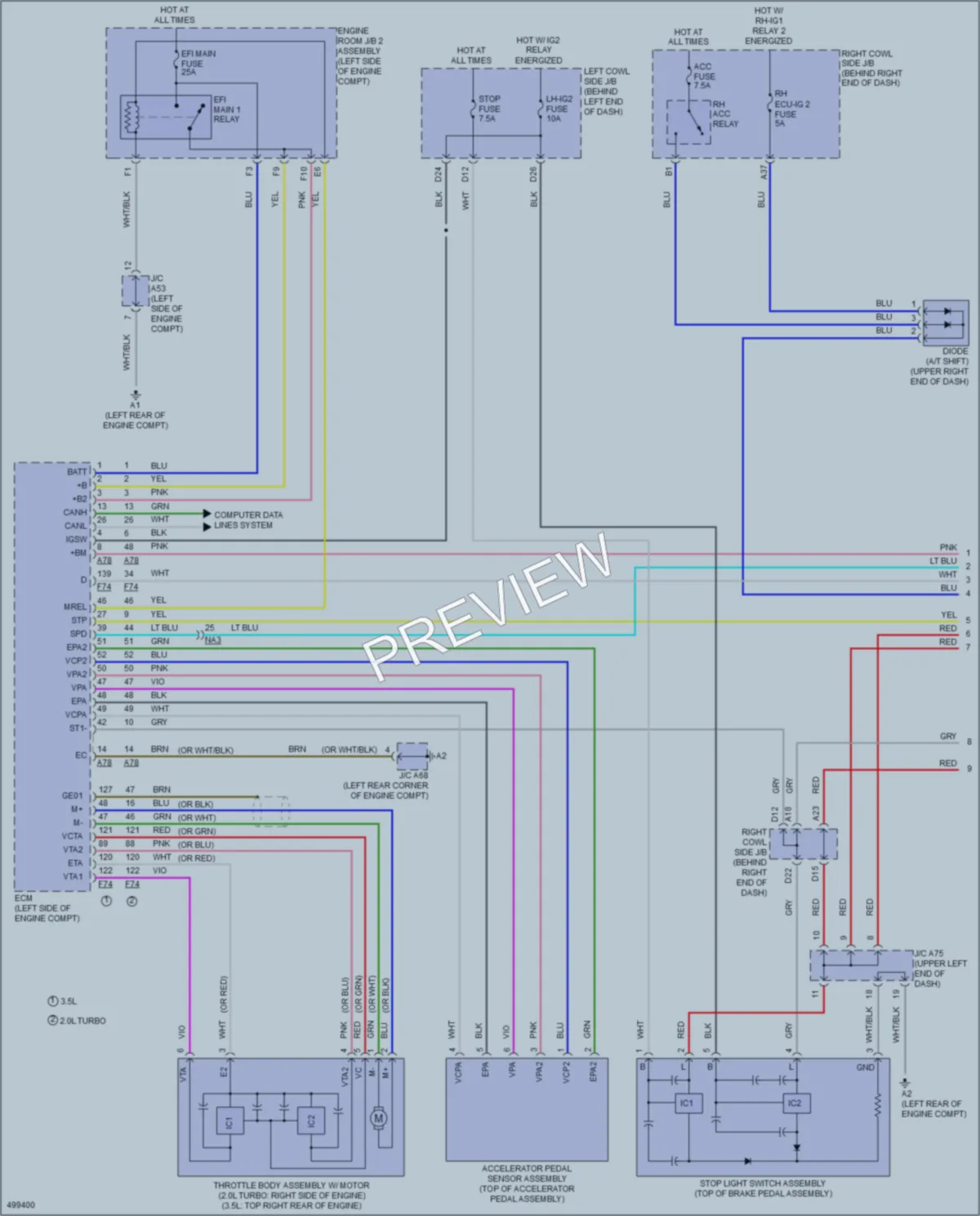 2017 Lexus GS350 Cruise Control wiring diagram preview