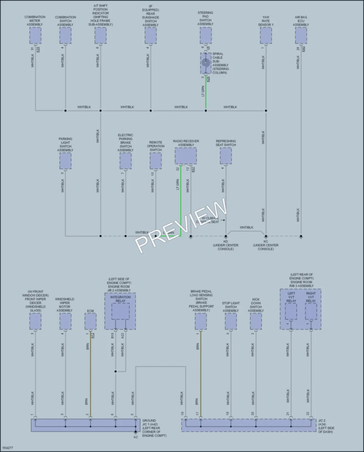 2017 Lexus GSF Ground Distribution wiring diagram preview