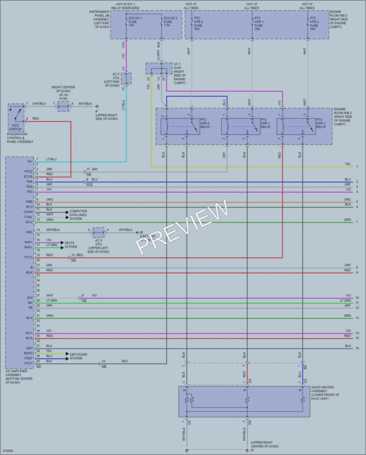 2017 Lexus NX300h Air Conditioning wiring diagram preview