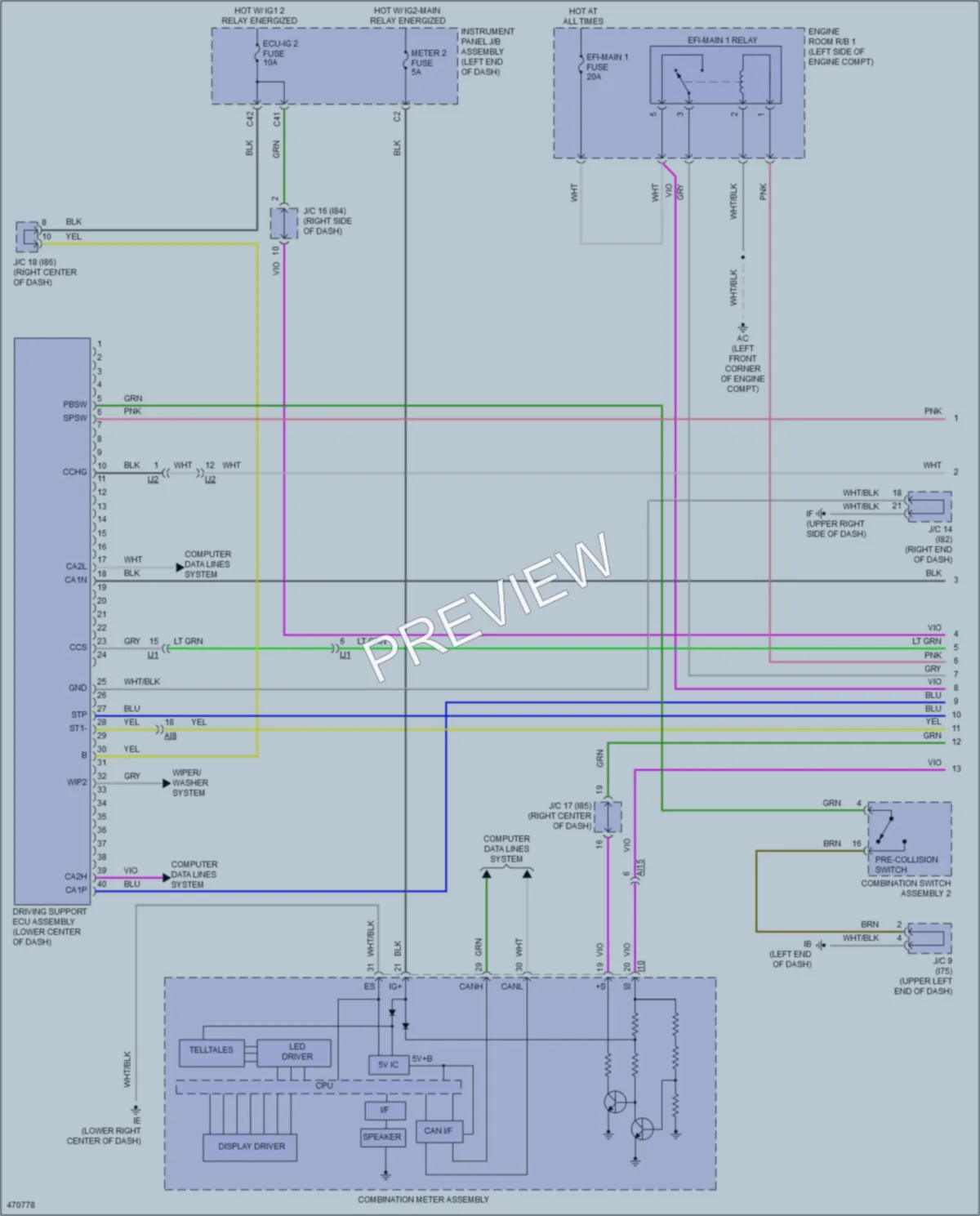 2017 Lexus NX300h Cruise Control wiring diagram preview