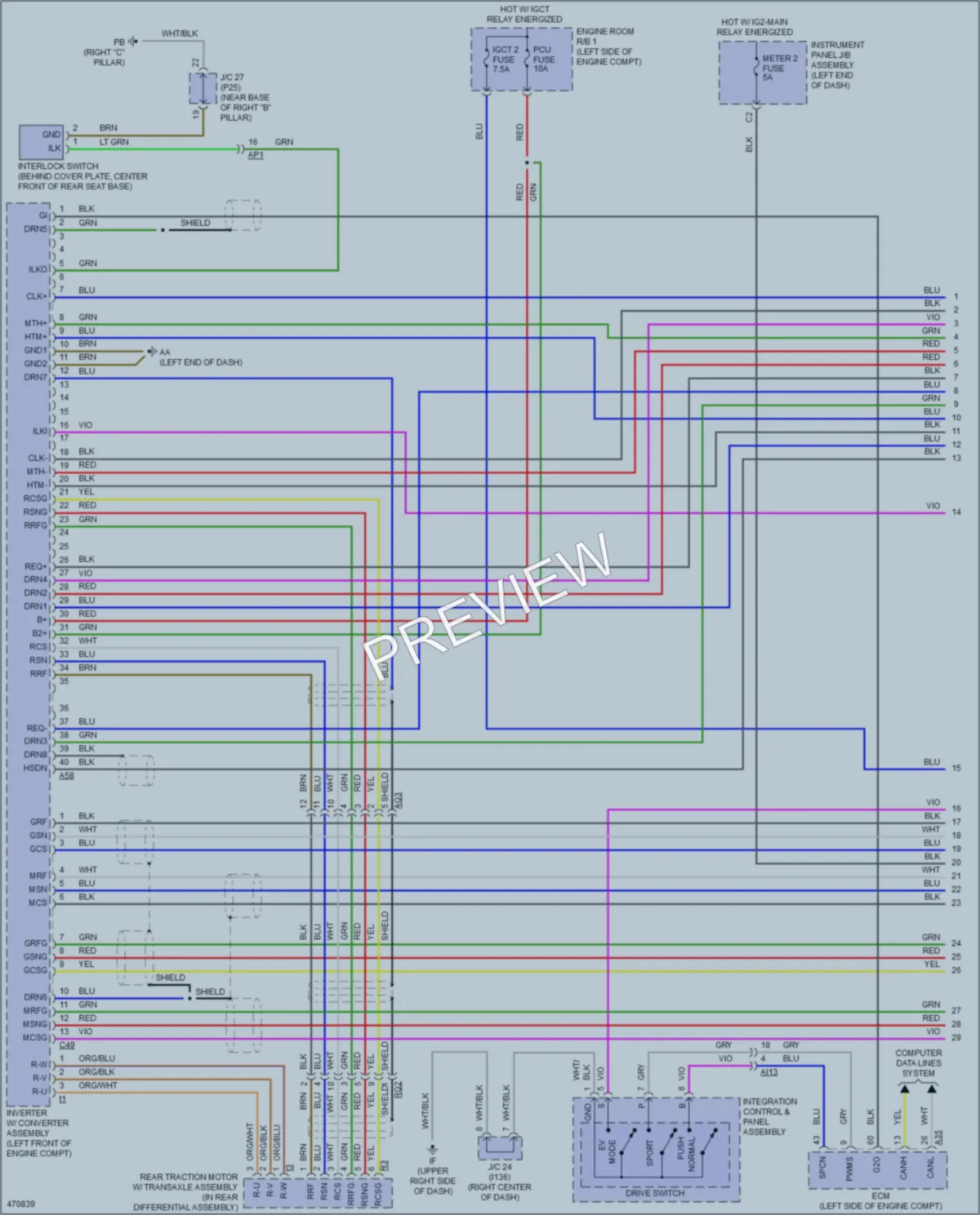 2017 Lexus NX300h Transmission wiring diagram preview