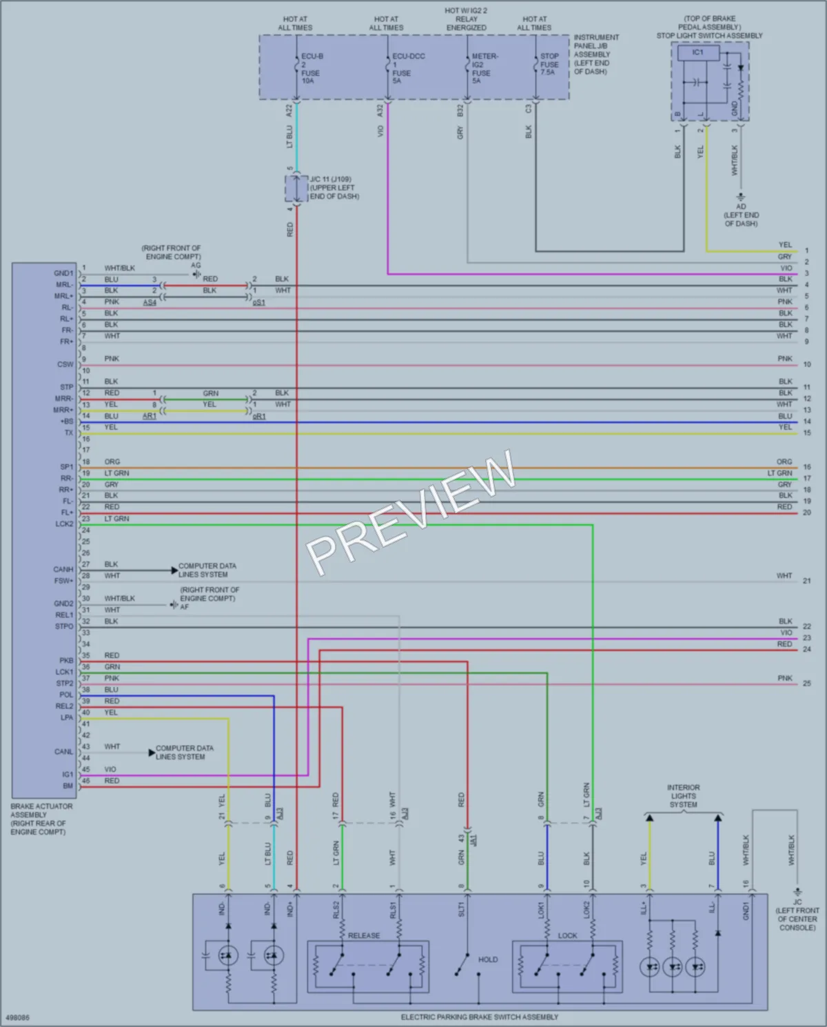 2017 Lexus RX350 Anti Lock Brakes wiring diagram preview
