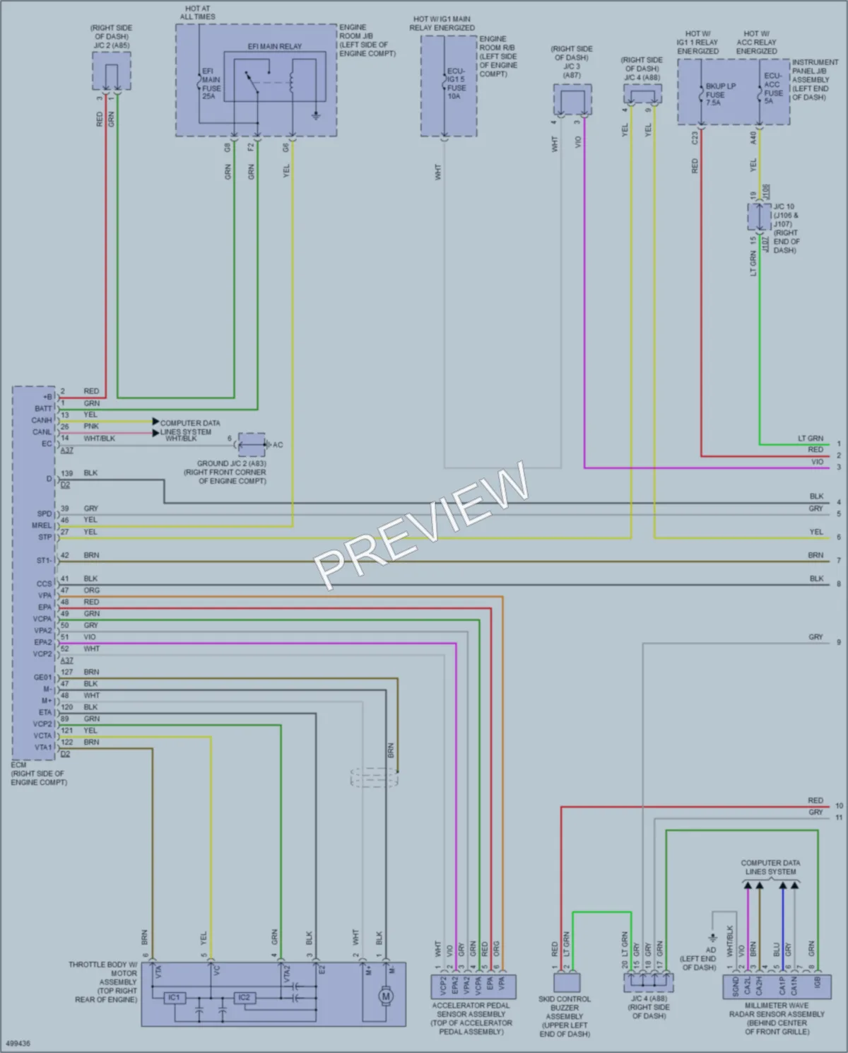 2017 Lexus RX350 Cruise Control wiring diagram preview