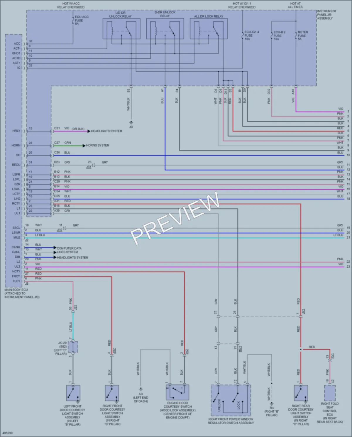 2017 Lexus RX450h Anti Theft wiring diagram preview