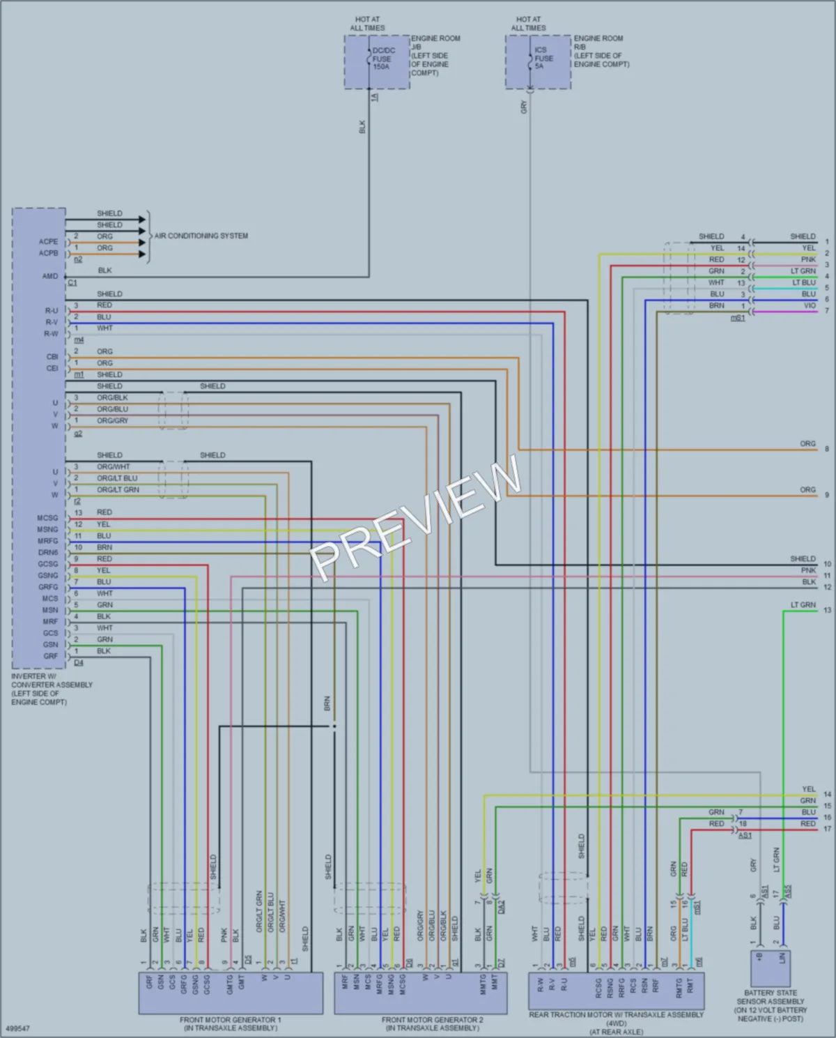 2017 Lexus RX450h Transmission wiring diagram preview