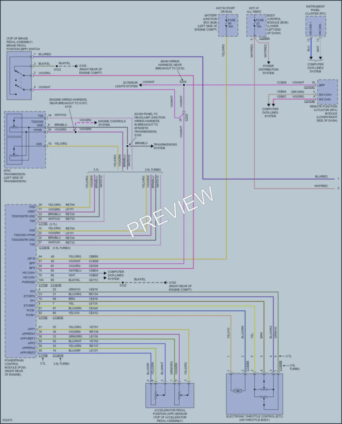 2017 Lincoln MKT Cruise Control wiring diagram preview
