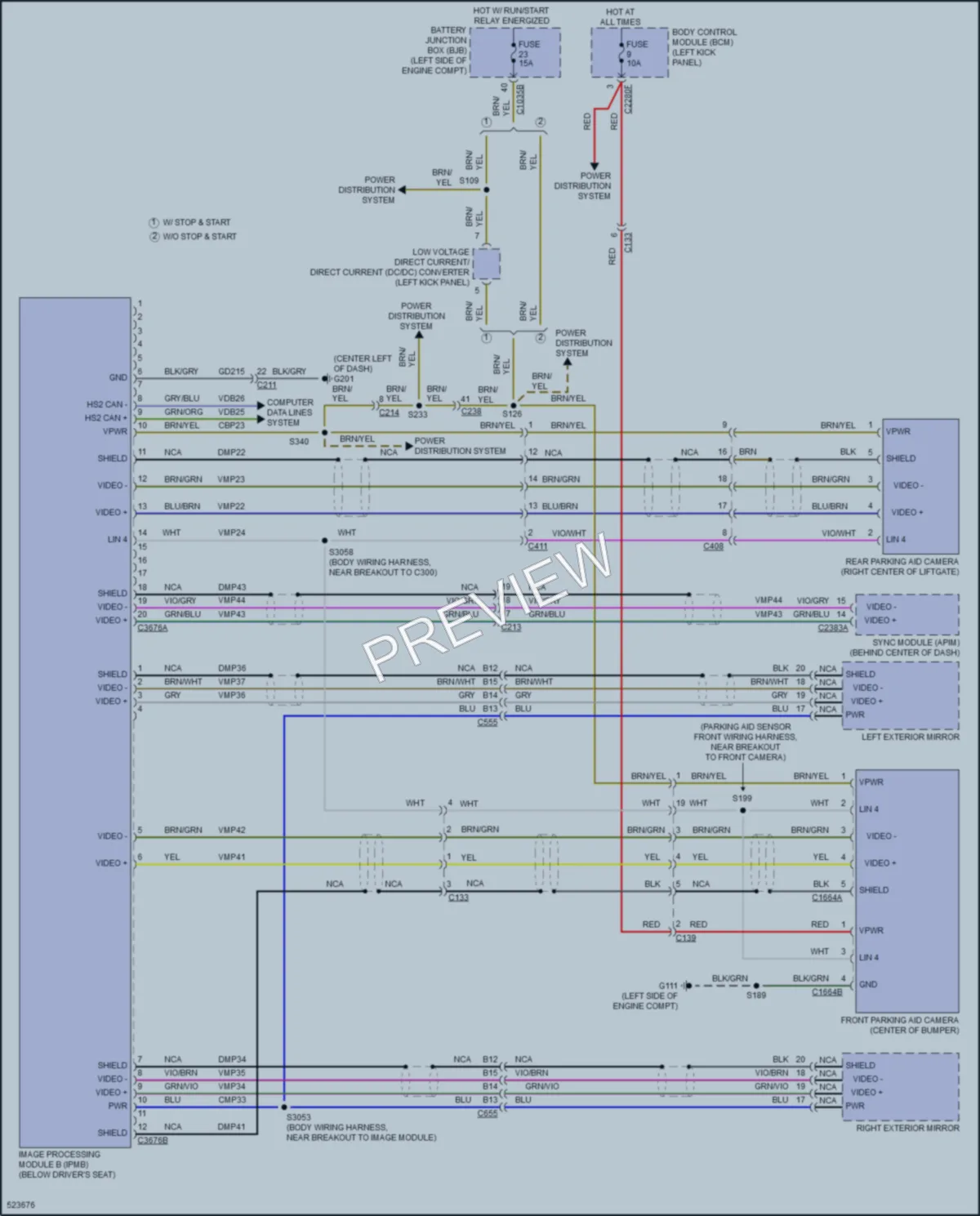 2017 Lincoln MKX Navigation wiring diagram preview
