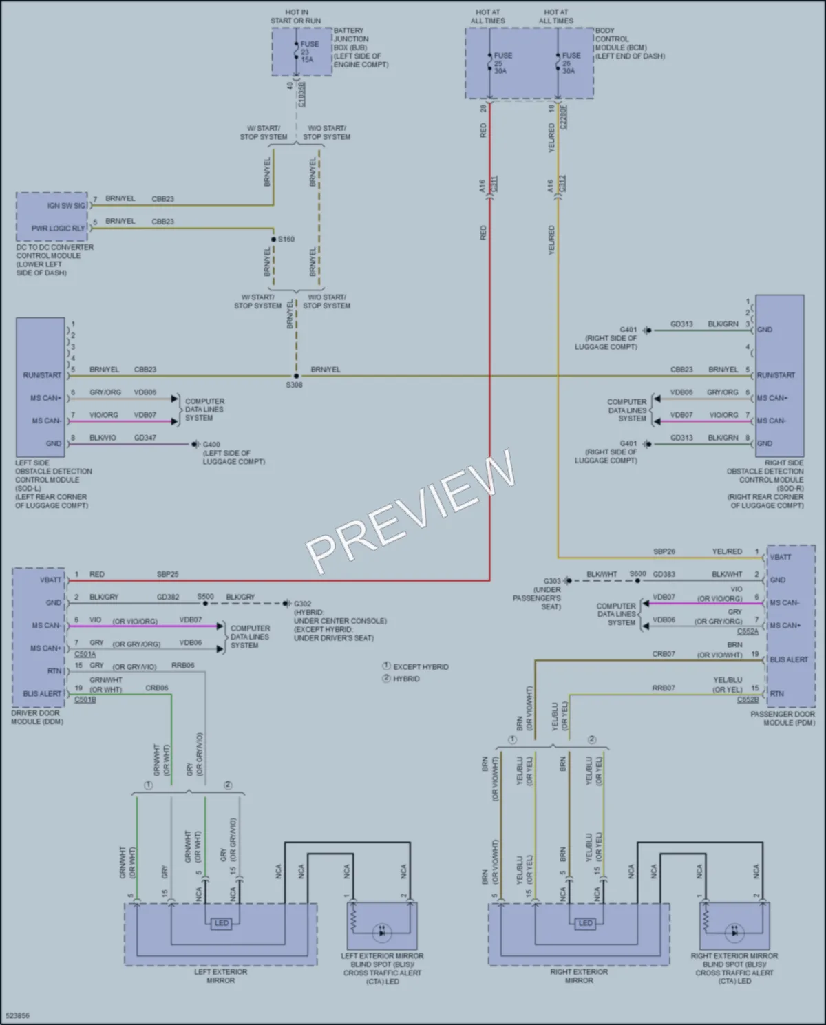 2017 Lincoln MKZHybrid Navigation wiring diagram preview