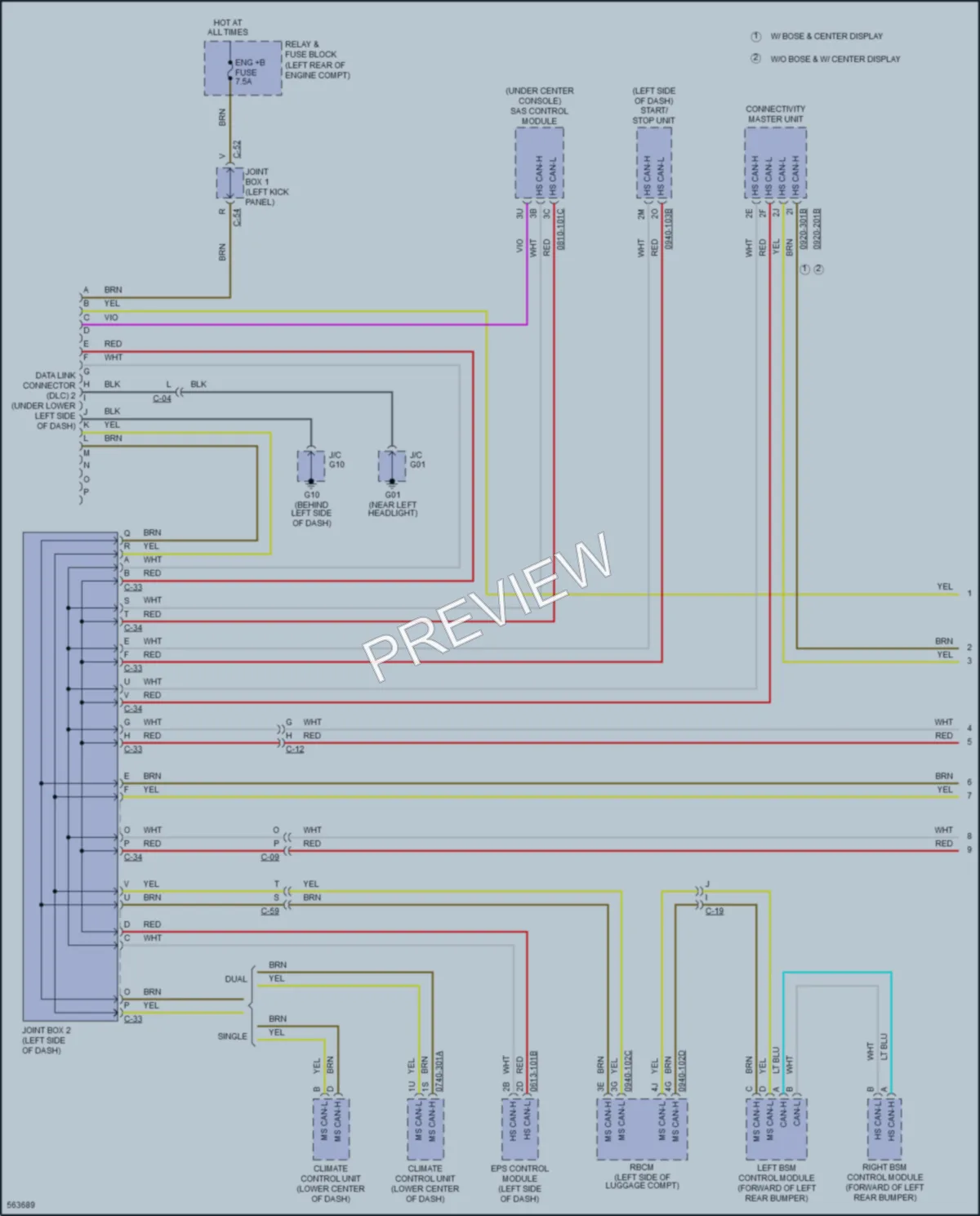 2017 Mazda 3 Computer Data Lines wiring diagram preview