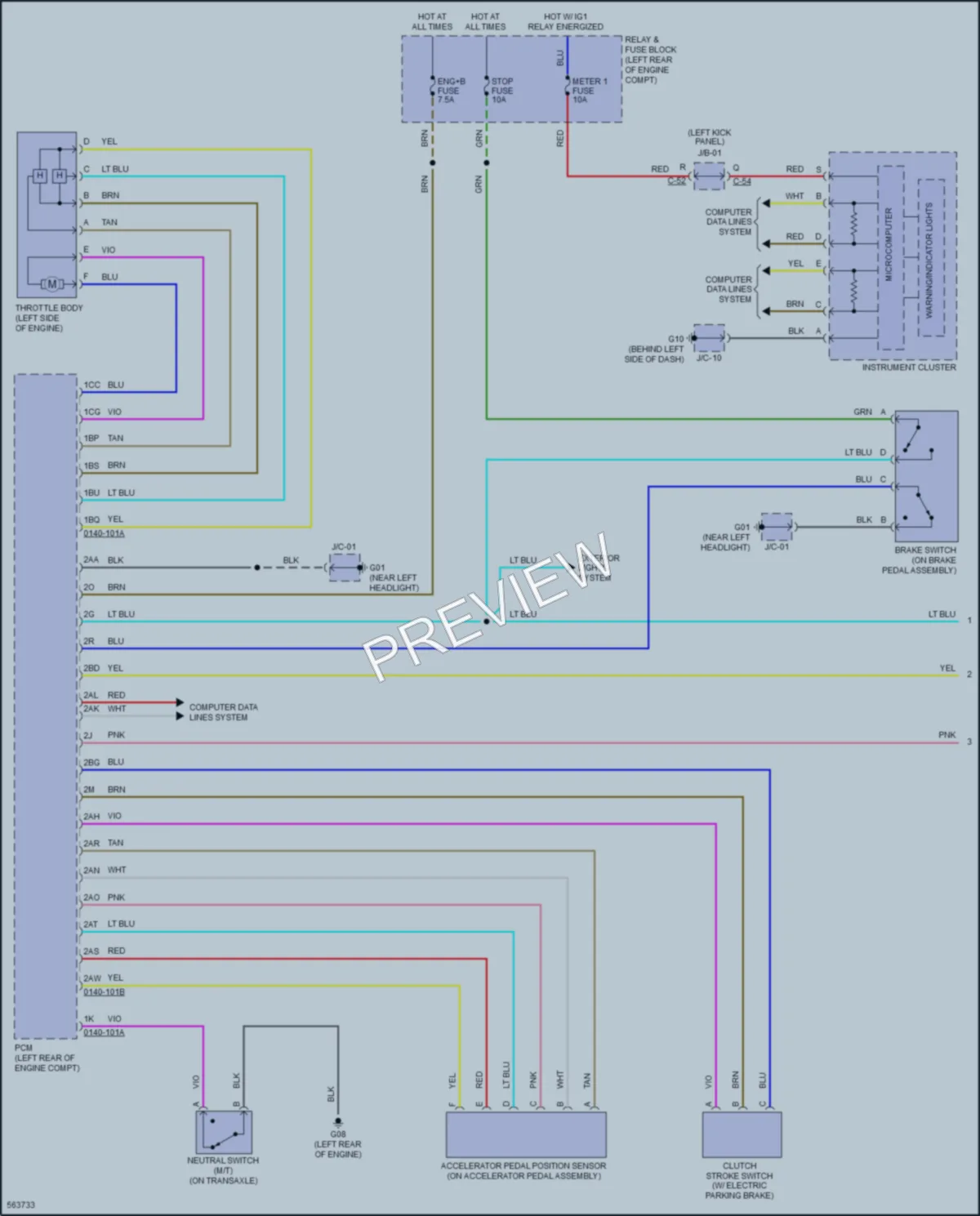 2017 Mazda 3 Cruise Control wiring diagram preview