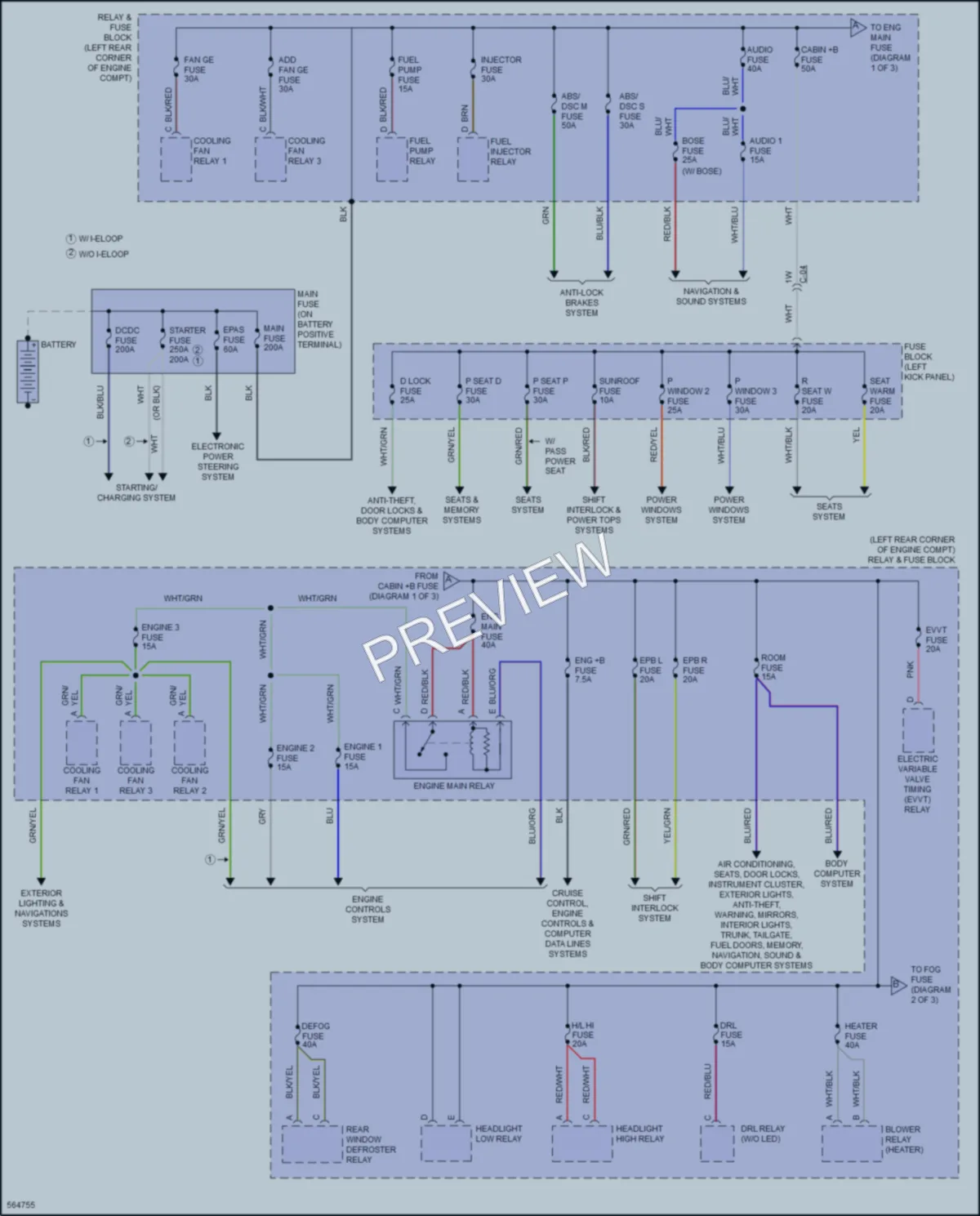 2017 Mazda 6 Power Distribution wiring diagram preview