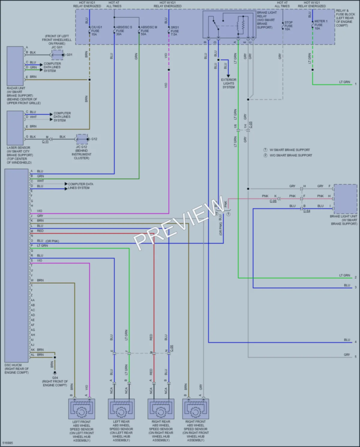 2017 Mazda CX3 Anti Lock Brakes wiring diagram preview