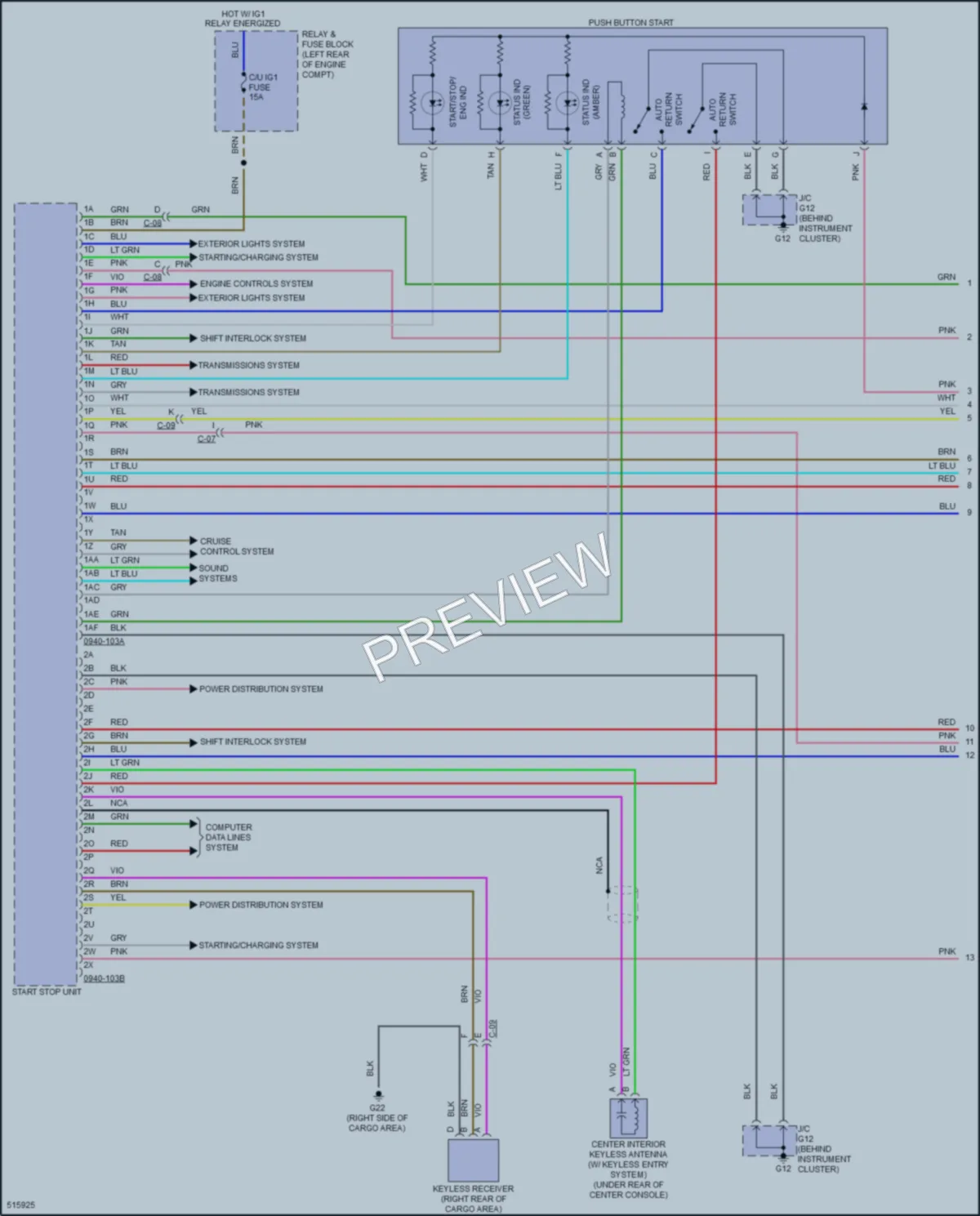 2017 Mazda CX3 Power Door Locks wiring diagram preview