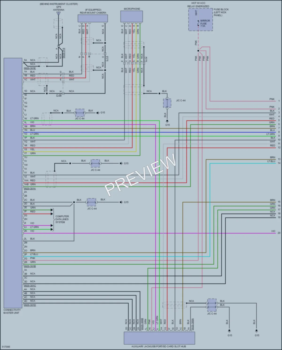 2017 Mazda CX3 Radio wiring diagram preview