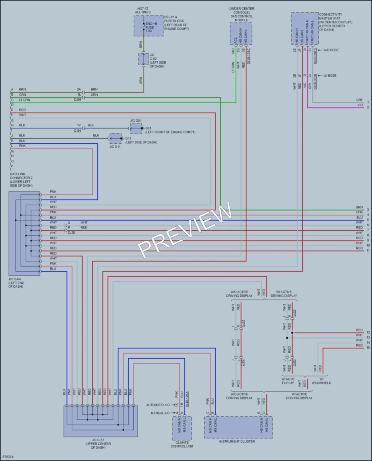 2017 Mazda CX5 Computer Data Lines wiring diagram preview