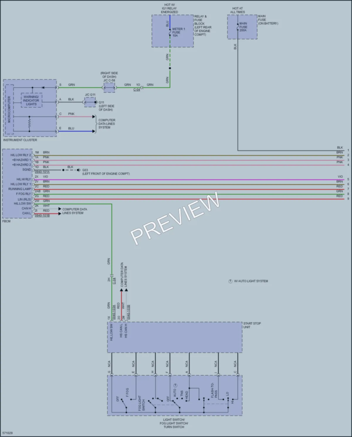2017 Mazda CX5 Headlights wiring diagram preview