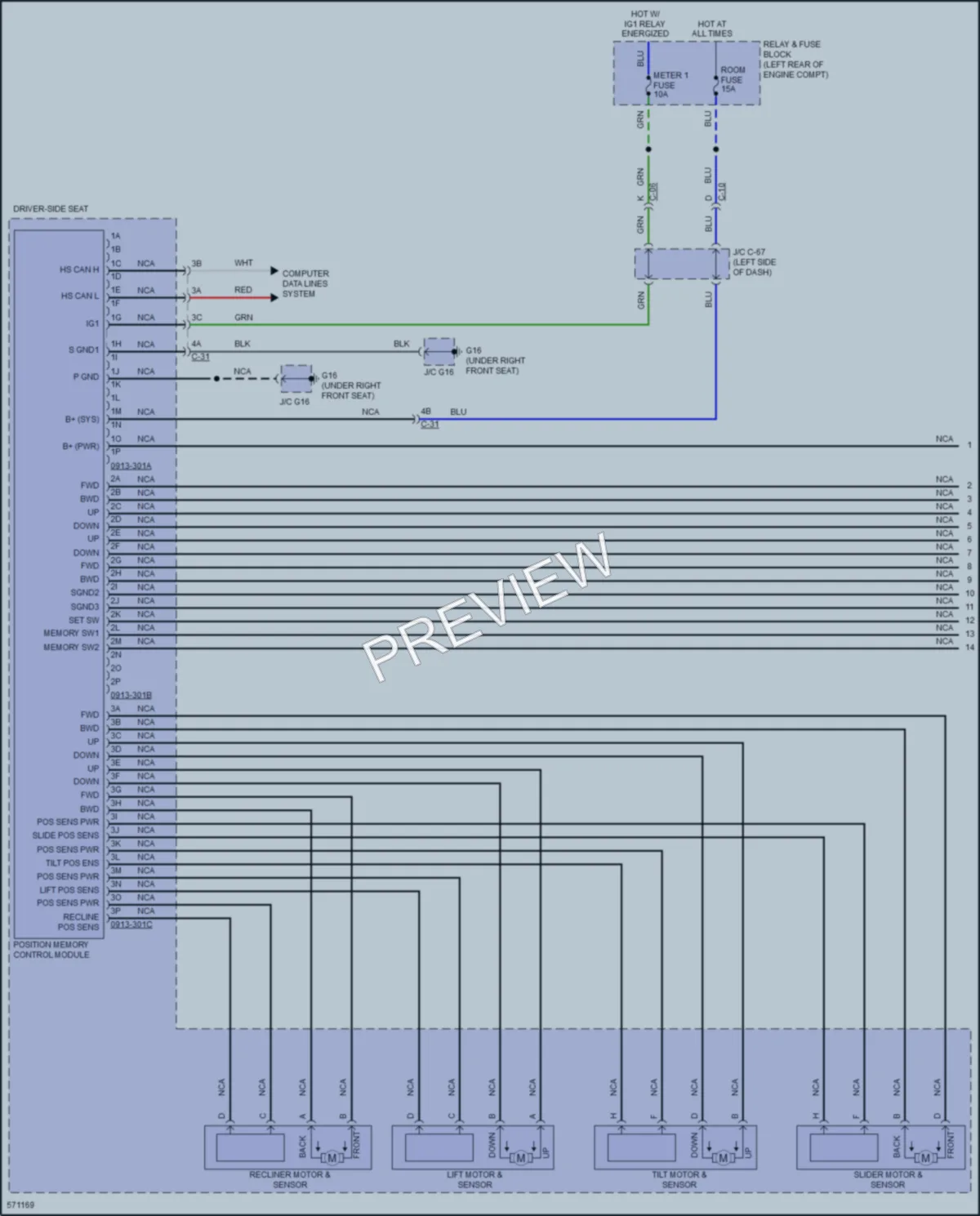 2017 Mazda CX5 Memory Systems wiring diagram preview