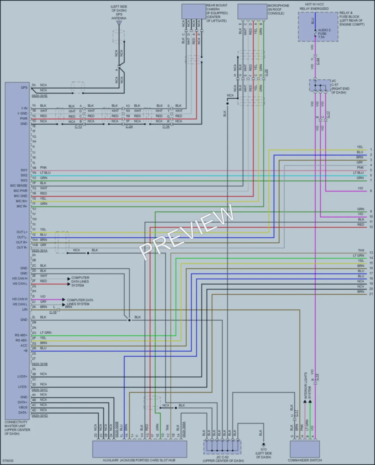 2017 Mazda CX5 Radio wiring diagram preview