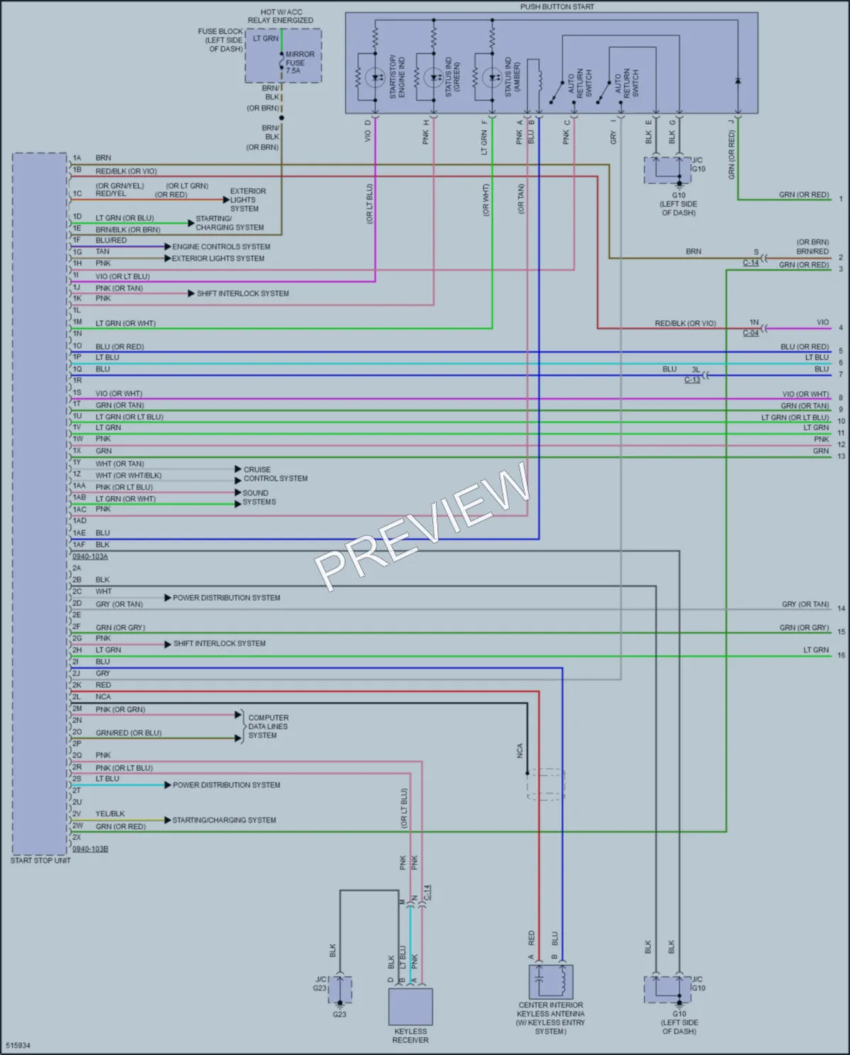 2017 Mazda CX9 Power Door Locks wiring diagram preview