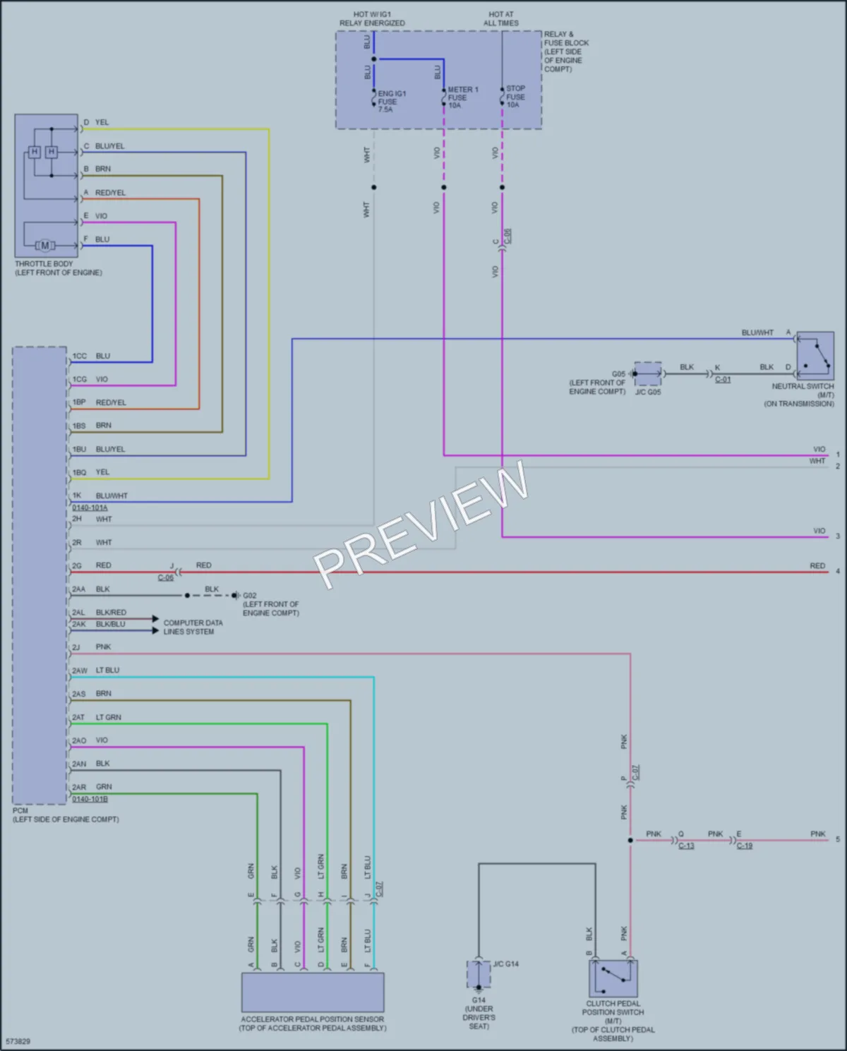2017 Mazda MX5MiataRF Cruise Control wiring diagram preview