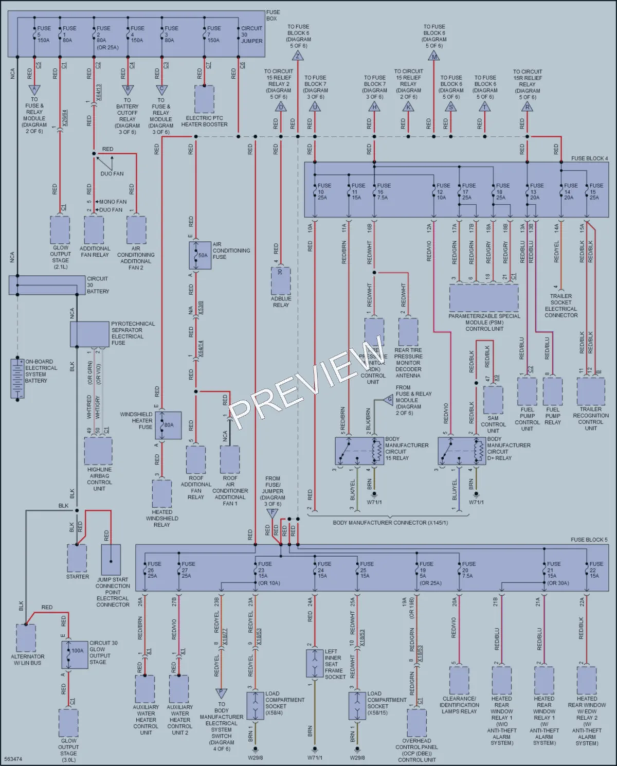 2017 MercedesBenz 2500Sprinter Power Distribution wiring diagram preview