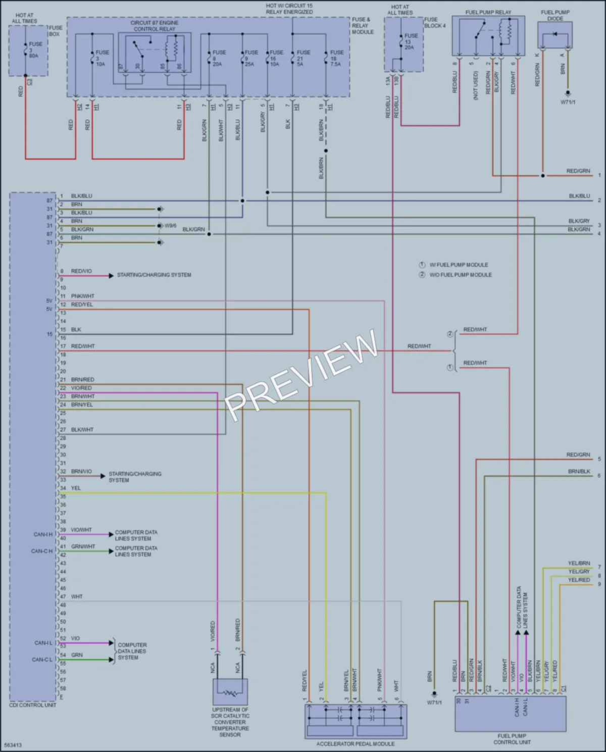 2017 MercedesBenz 3500Sprinter Engine Performance wiring diagram preview