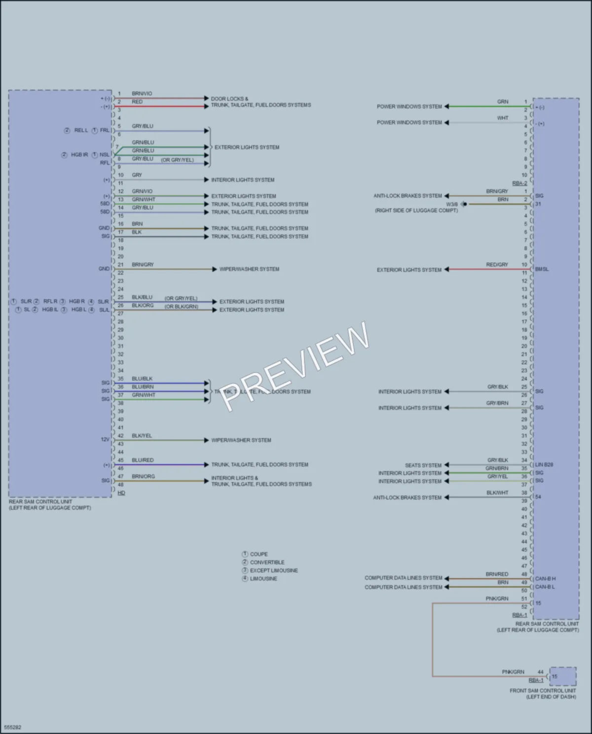 2017 MercedesBenz C300 Body Control Modules wiring diagram preview