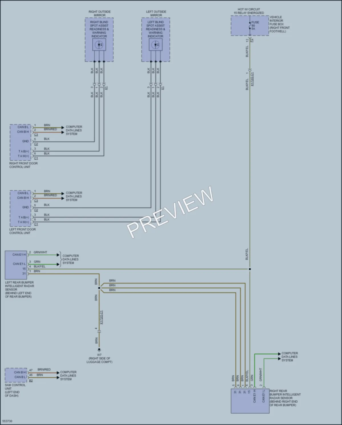 2017 MercedesBenz CLA250 Navigation wiring diagram preview