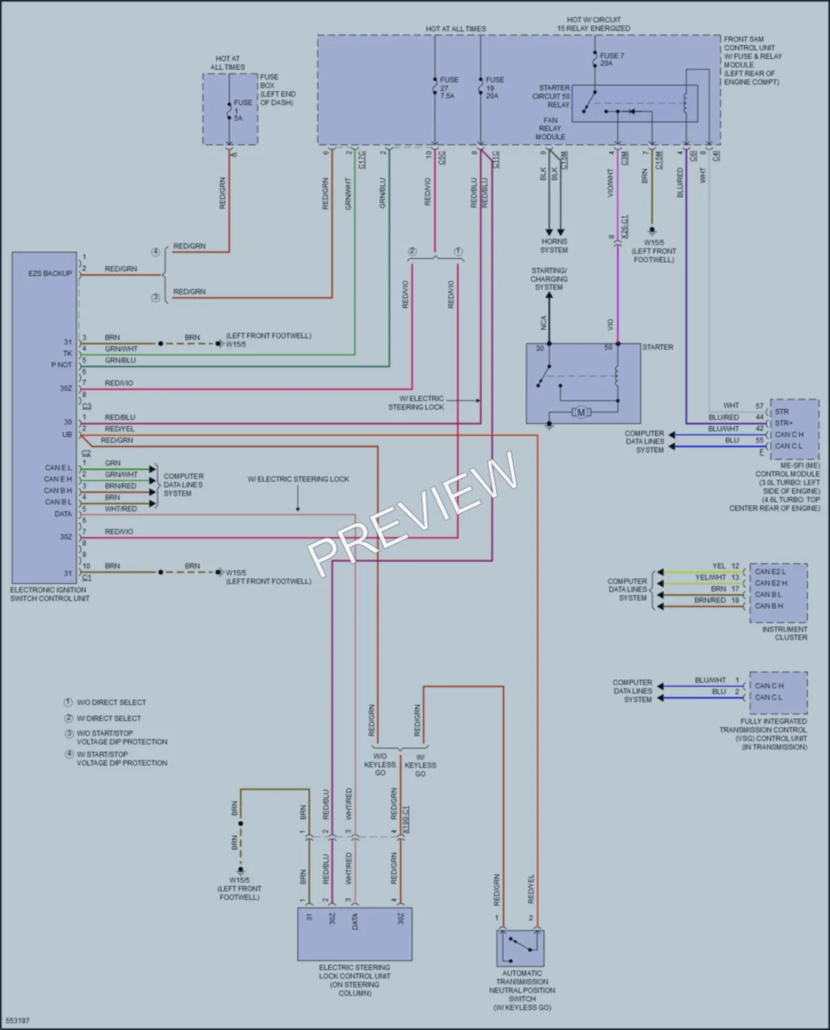 2017 MercedesBenz CLS400 Anti Theft wiring diagram preview