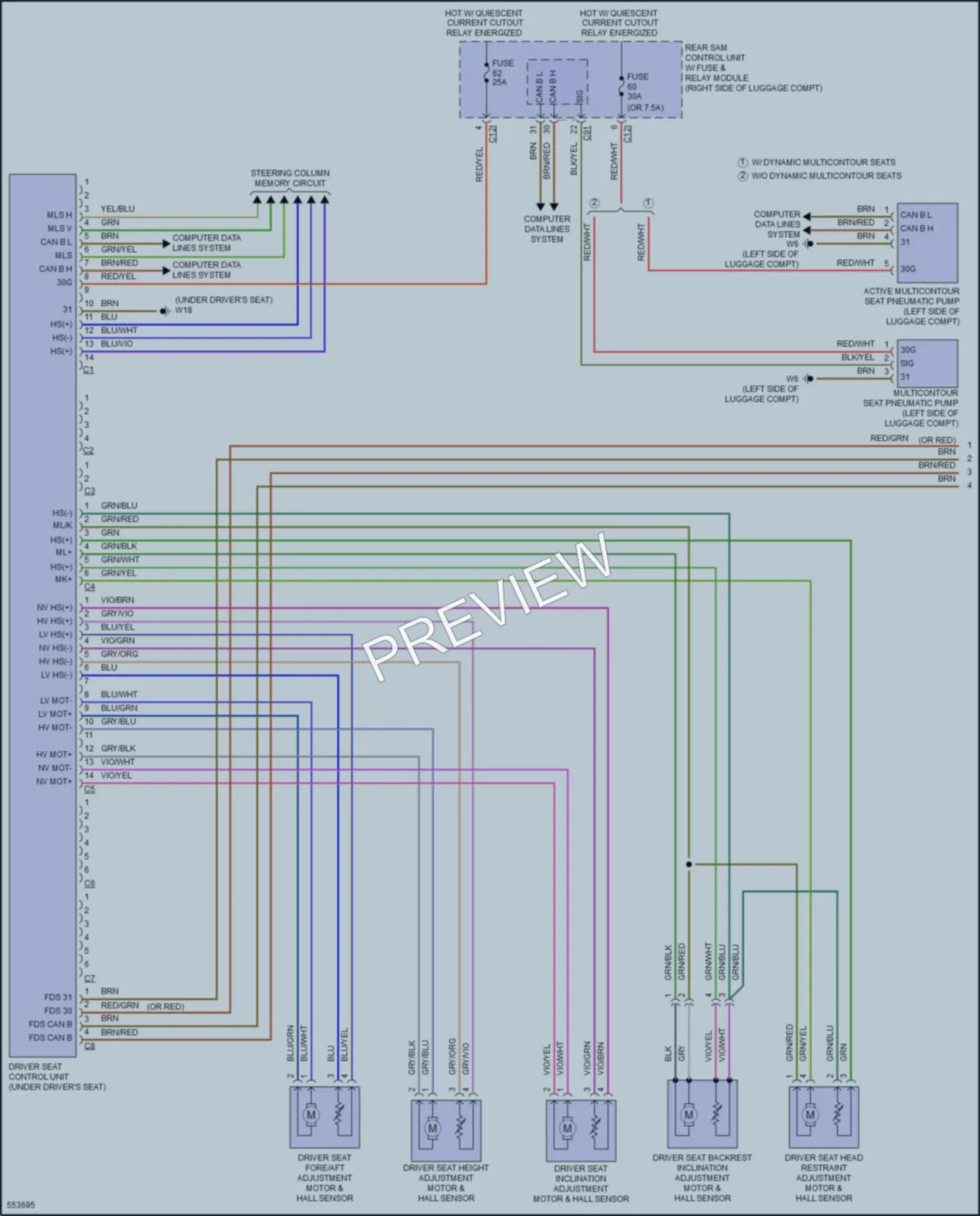 2017 MercedesBenz CLS400 Memory Systems wiring diagram preview