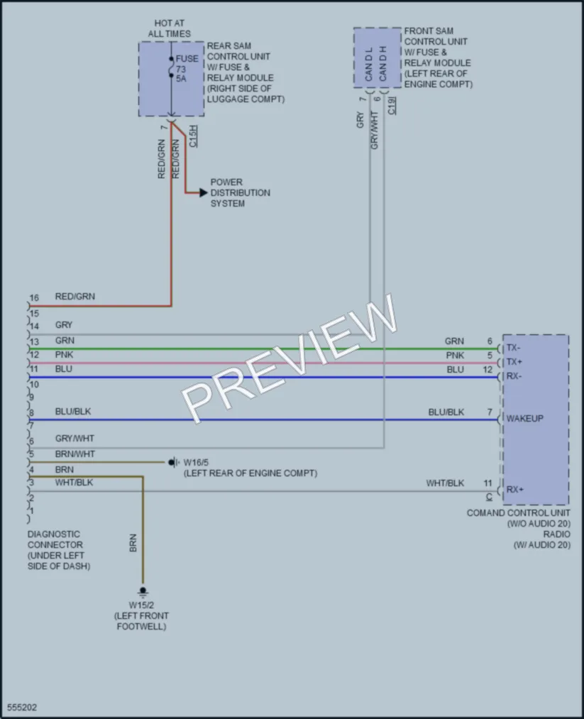 2017 MercedesBenz CLS550 Computer Data Lines wiring diagram preview