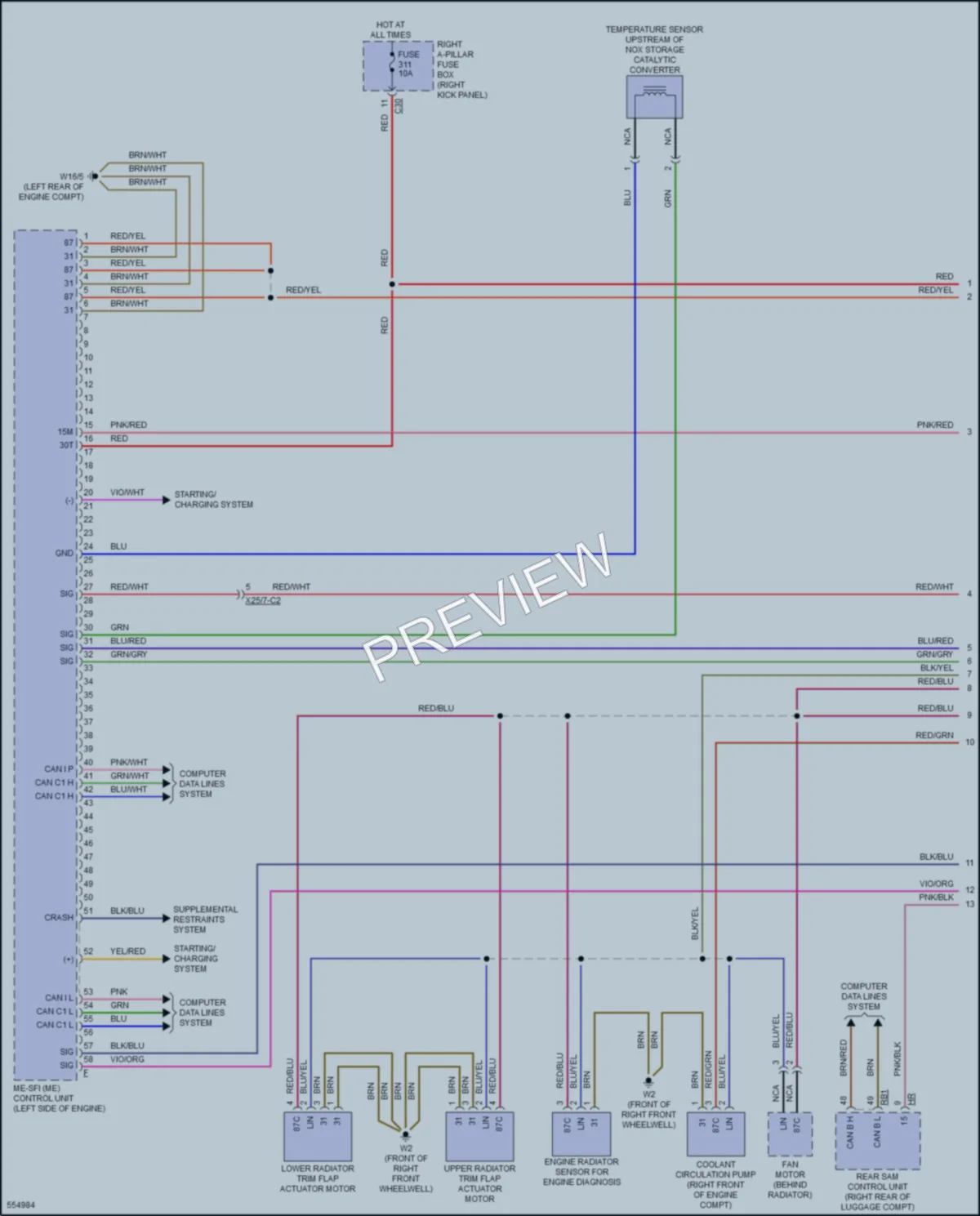 2017 MercedesBenz E300 Engine Performance wiring diagram preview