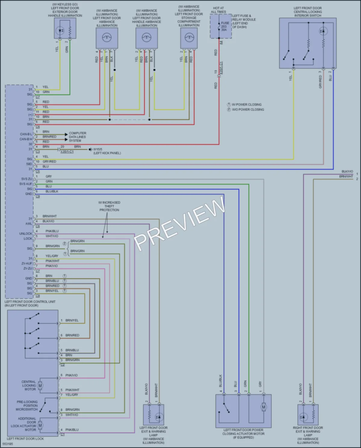 2017 MercedesBenz E300 Power Door Locks wiring diagram preview