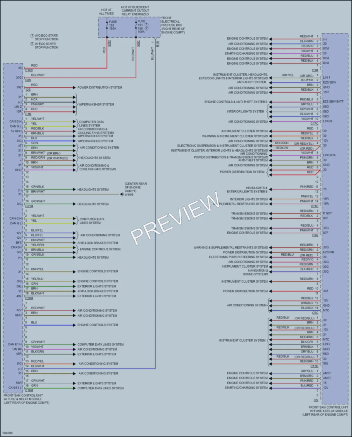 2017 MercedesBenz E400 Body Control Modules wiring diagram preview