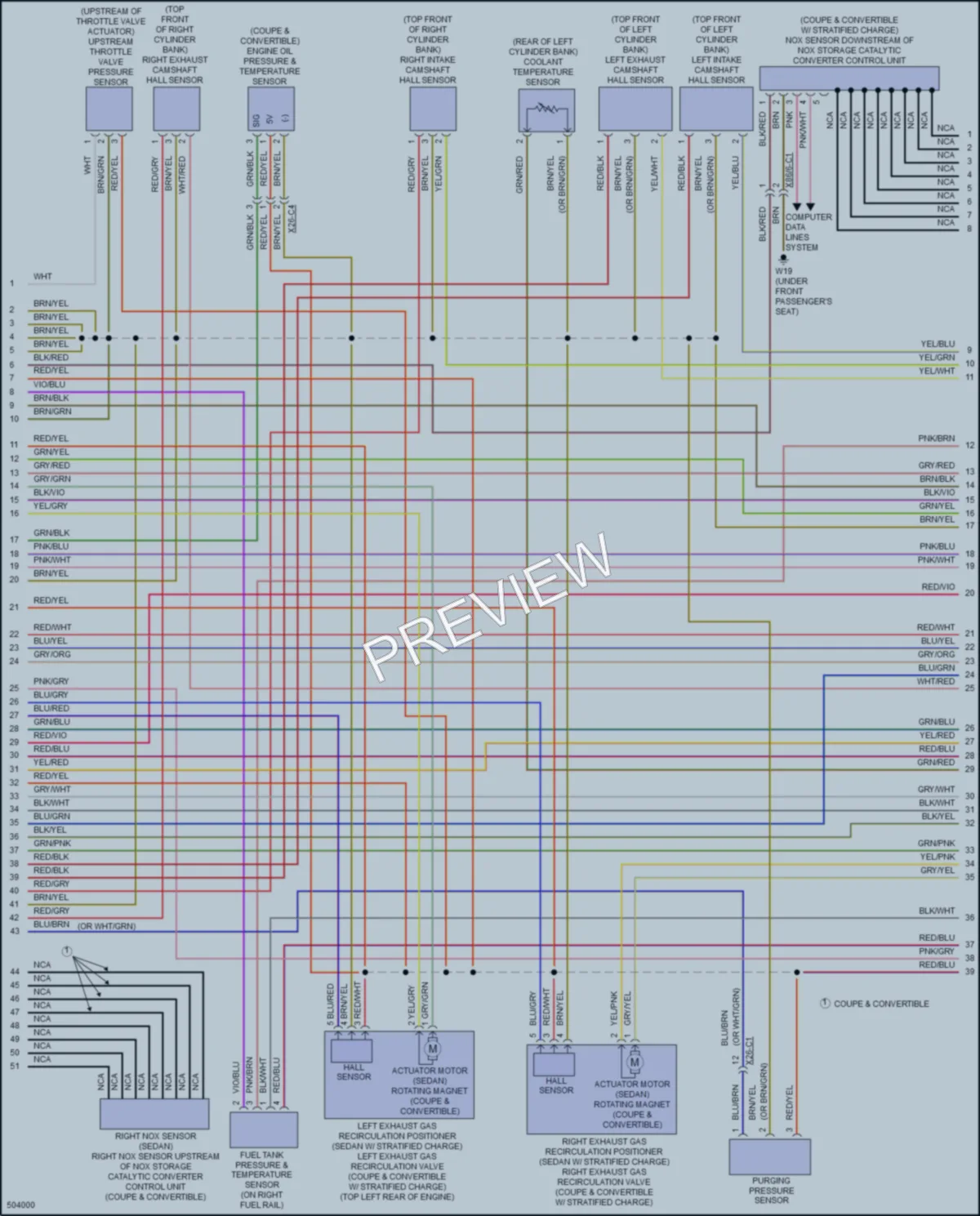 2017 MercedesBenz E400 Engine Performance wiring diagram preview