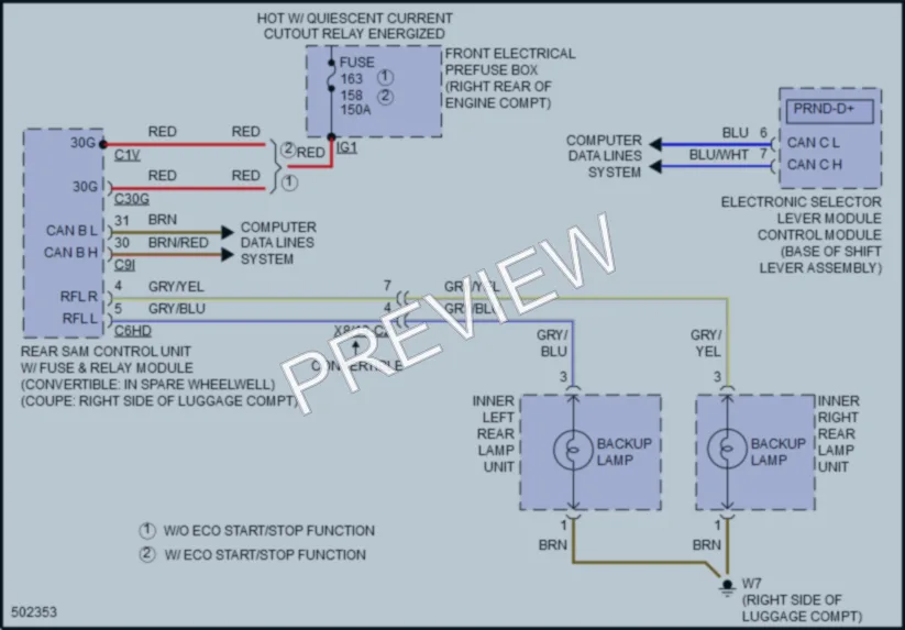 2017 MercedesBenz E400 Exterior Lights wiring diagram preview